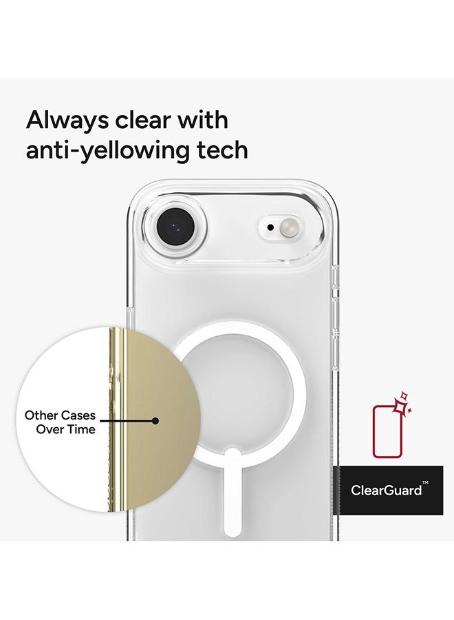 ZAGG iPhone Air 3-in-1 Bundle – Crystal Palace Snap Case MagSafe Compatible Clear Protective Cover with Screen Protector & Camera Lens Protector - Image 2